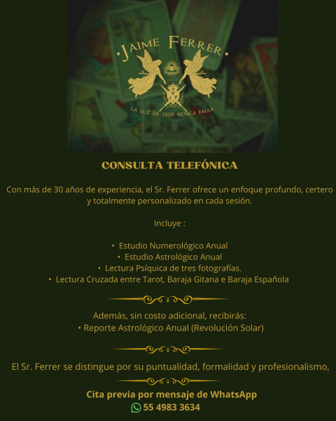 LECTURA DE TAROT EN CDMX